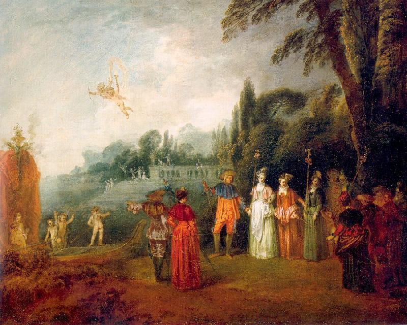 WATTEAU, Antoine The Island of Cythera France oil painting art